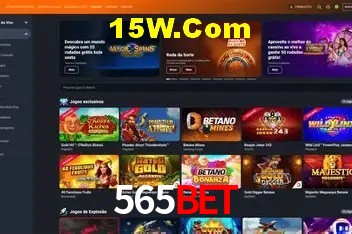 Interface moderna da plataforma 565Bet